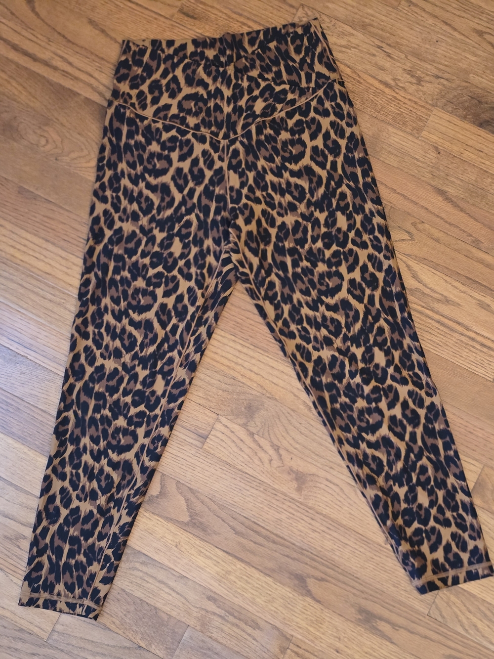 aerie Brown & Black Leopard Print High-Rise Leggings Size XL